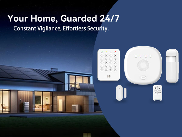 Wireless Home Security System with Outdoor Camera- Optional 24/7 Professional Monitoring Contract