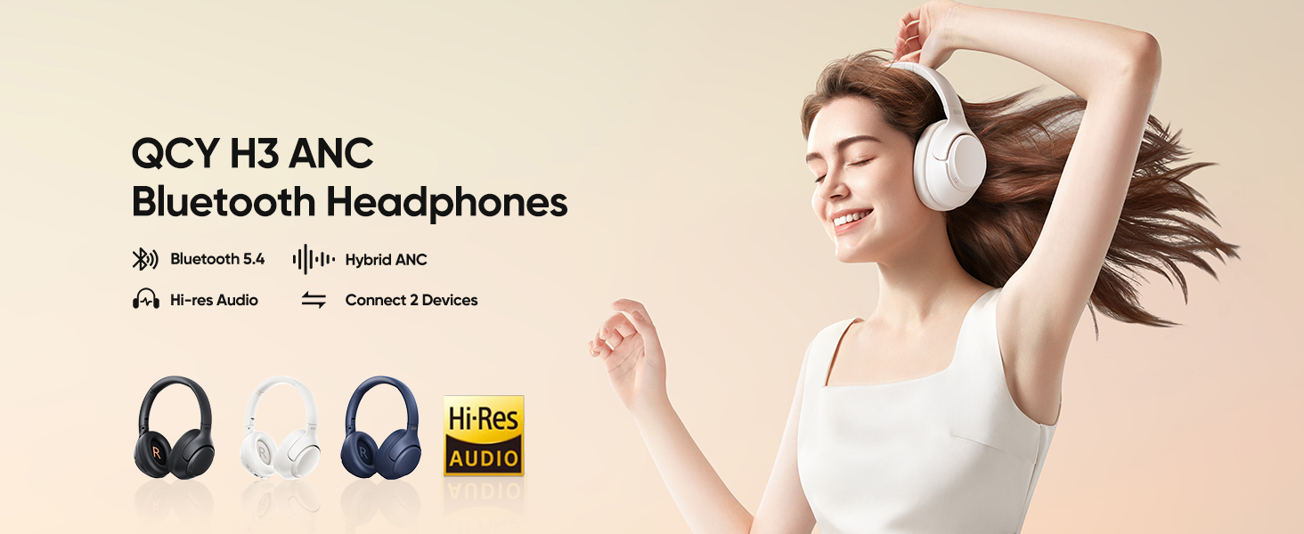 QCY H3 ANC headphones