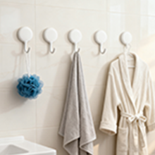 Self-Adhesive Hooks No Drill Wall Mounted Sticky Hooks Durable