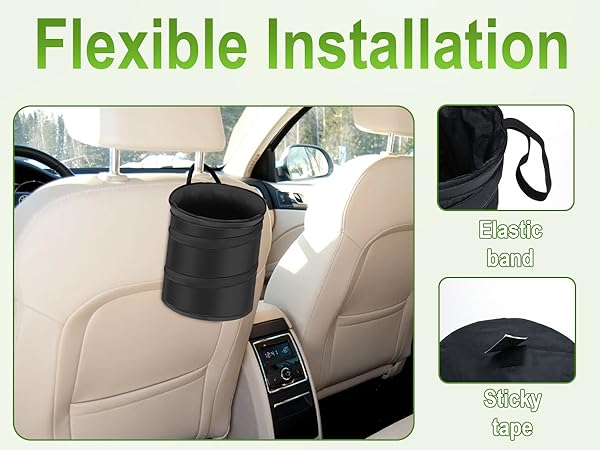 2 PCS Car Trash Can