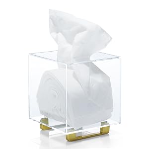 Clear acrylic tissue boxes