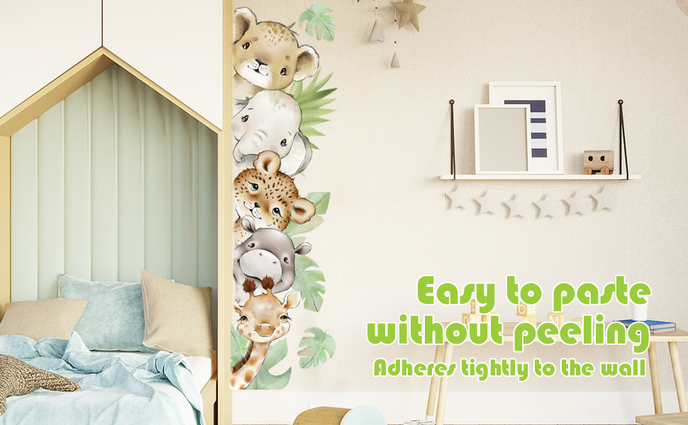 jungle animal wall decal
