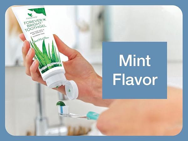 aloe vera toothpaste forever toothgel products fluoride free teeth gums dental propolis fresh clean