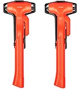 Luxtude Car Window Breaker,Glass Breaker and Seatbelt Cutter,Car Escape Tool, Long Glass Hammer,E...