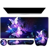 NXZGO Large Mouse Pad with Wrist Support 4in1 Set, XXL Game Mousepad + Keyboard Wrist Rest+Mouse ...