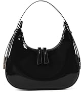 Didida Y2K Moon Bag Women's Crescent Shoulder Bag Retro Handbags Top Handle Patent Leather Cute S...