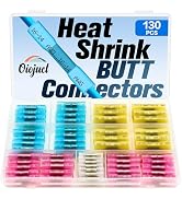 Heat Shrink Butt Connectors Kit - Waterproof Electrical Wire Splice Crimp Terminals for Automotiv...