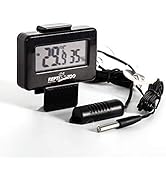 REPTI ZOO Reptile Terrariums Digital Max Min Thermometer Hygrometer With Probes Fit for Reptile T...
