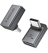 XAOSUN 90 Degree USB C Adapter - Right Angle, 240W, 40Gbps, USB Type C Thunderbolt 4 Connector fo...
