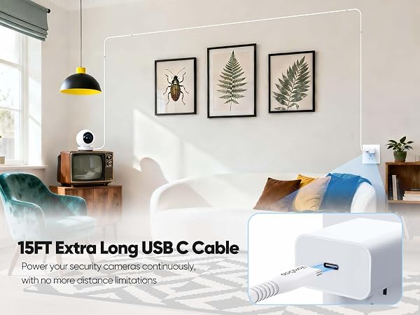 usb c cable 15 ft