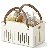 Delamu Portable Shower Basket Caddy with Double Handle Foldable Dry Wet Separation Design 11.0 × ...