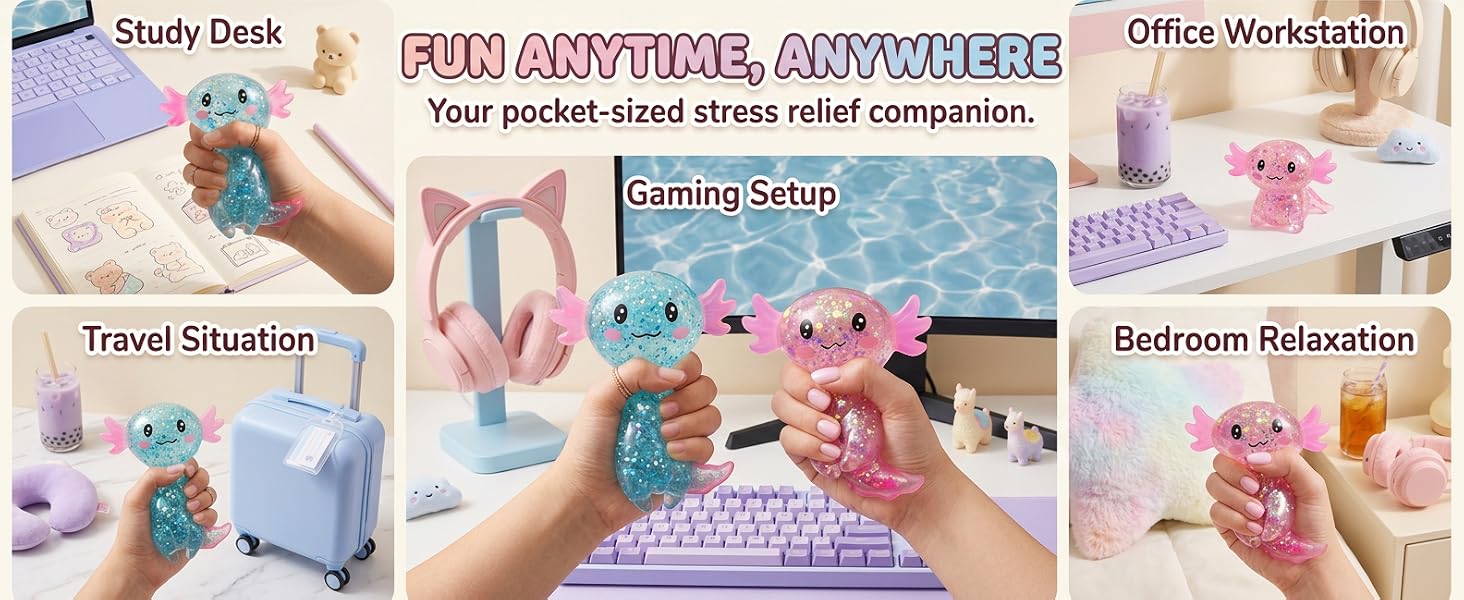 Axolotl Squishy Stress Relief Toy