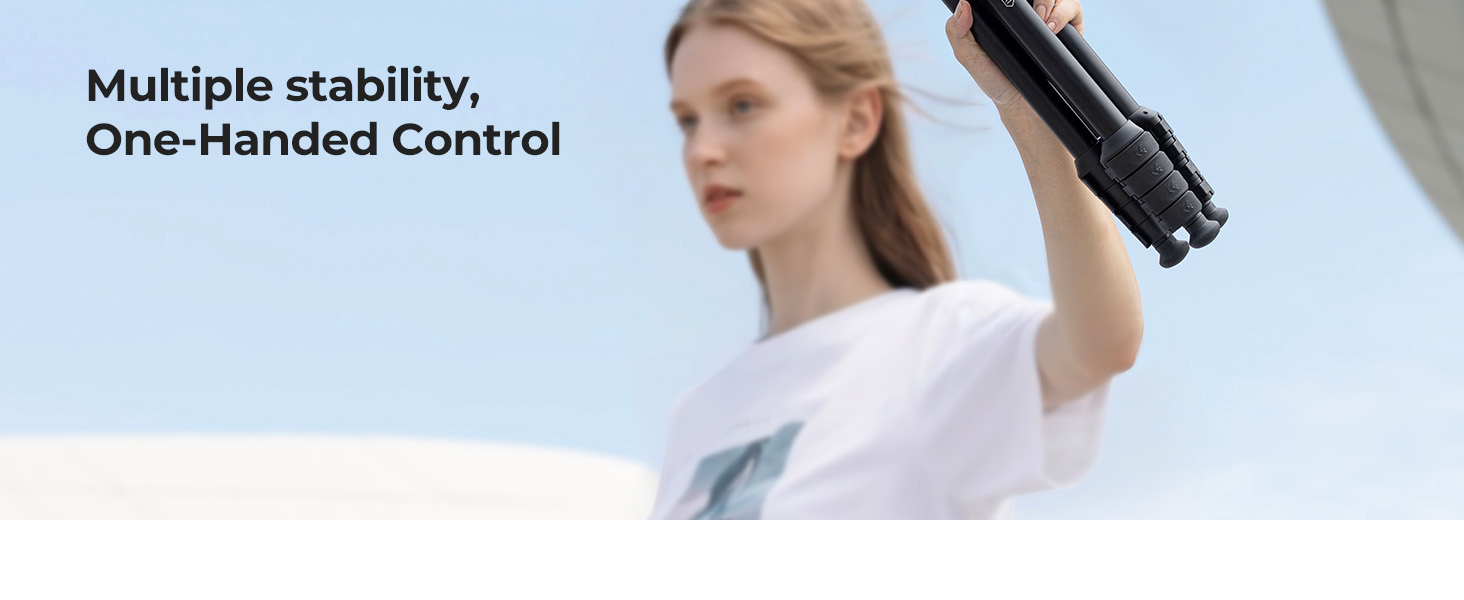 63" Aluminum Travel Tripod for Camera with Phone Holder