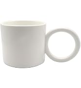 PEYZCNOK Porcelain Coffee Cup, Ceramic Coffee Mug with Handle, Cup for Cocoa Cappuccino Latte Mil...
