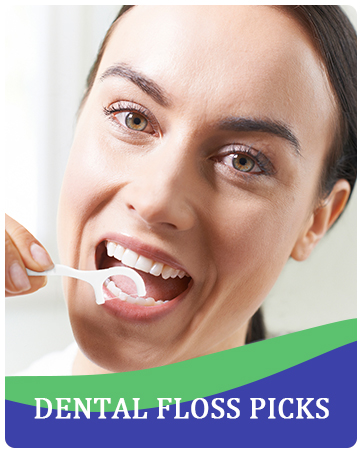 Individually Wrapped Floss Picks Dental Floss Sticks Bulk, Travel Flossers Oral Care Teeth Clean