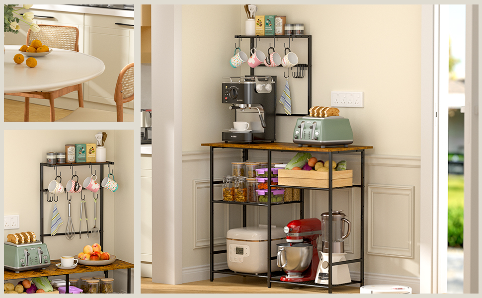 microwave stand with storage
