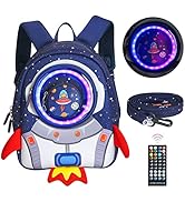 yisibo Lightweight Toddler Backpack with Safety Leash for Kids Boys Girls by Neoprene for Prescho...