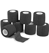 Self Adhesive Bandage Wrap 8 Pack 2" x 5 Yard Elastic Vet Wrap Cohesive Bandage Non Woven Breatha...