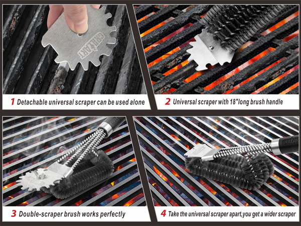 Grill cleaning process