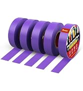RED WOLF 5 Pack Purple Electrical Tape 3/4 Inch x 66 Ft Industrial Grade UL/CSA Listed 7 Mil Thic...