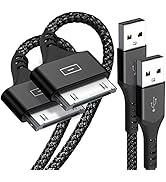 AviBrex USB to 30 Pin Charging Cable 3.3ft 2-Pack, USB Fast Charging & Sync Data Cable Nylon Brai...