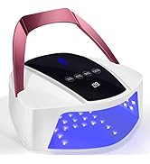 96W Rechargeable UV Light for Nails - Cordless LED Lamp With Portable Handle, Auto Infrared Senso...