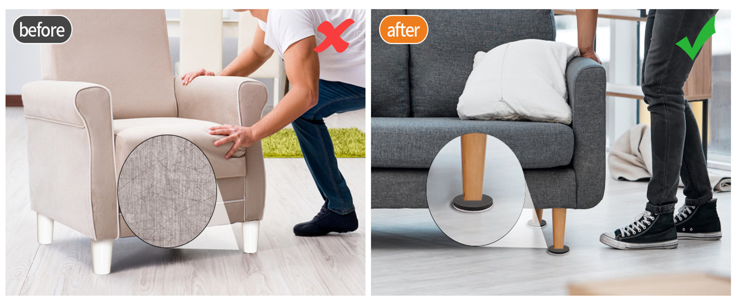 felt furniture sliders