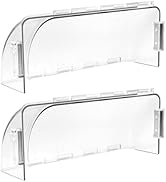 2 Pack Air Vent Deflector (8"-15") Length, Magnetic Clear Adjustable Home Registers Air Condition...