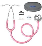 SCIAN Dual Head Stethoscope for Nurses, Kids, Adults, Classic Stainless Steel Stethoscope Kit Med...