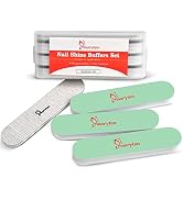 Maryton Nail Buffer and Shine Kit, Ultimate Mini Fine Nail File and Buffers for Natural Nails - S...