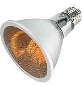 REPTI ZOO Reptile Basking Heat Lamp Bulb, 100W Splashproof Energy Saving Deep Heater Non-Luminous...