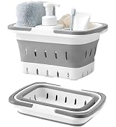 Fammart Portable Shower Caddy Tote – Collapsible Plastic Basket with Handles, Foldable Storage Or...