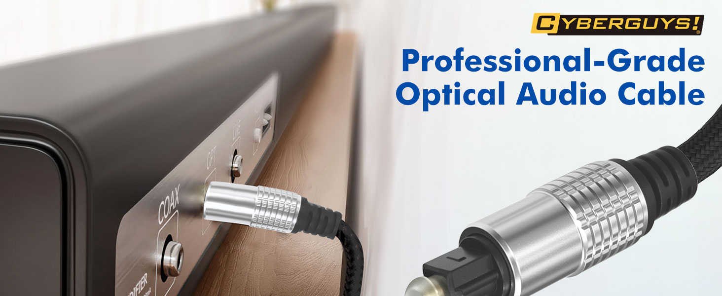 Professional Grade Optical Audio Cable