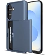 Jiunai for Samsung Galaxy S25 Case Card Holder Wallet for 2 Cards IDs License Credit Card Slot Hi...