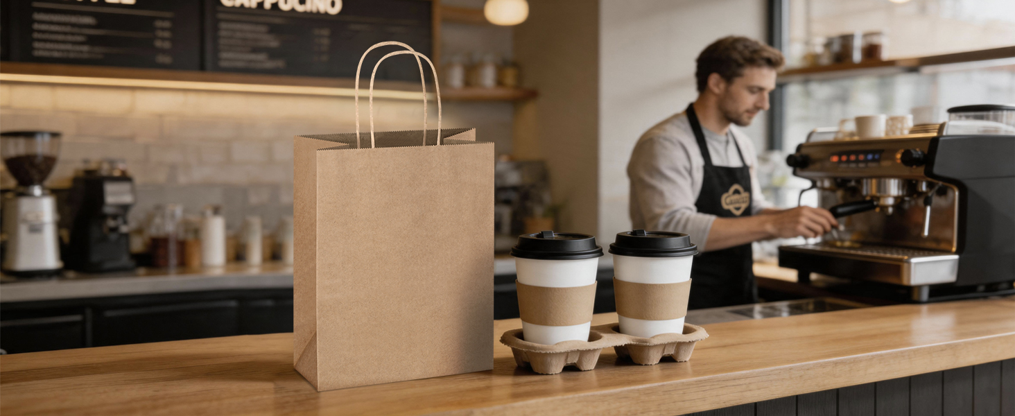 medium brown takeout