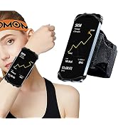 HLOMOM Wristband Phone Holder for Running,Forearm Armbands 360° Rotatable & Detachable Compatible...