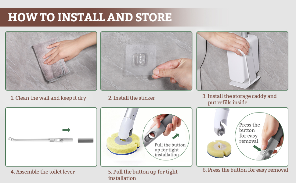 Toilet Bowl Wand Kit