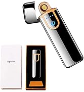 Electronic Lighter, YYDSDMS Rechargeable Lighter Touch Ignition USB Charging Electric Lighter,Win...