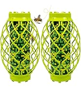 Wasp Trap Outdoor Hanging 2 Pack,Non-Toxic Yellow Jacket Trap Bee Traps for Outside,Sticky Catche...