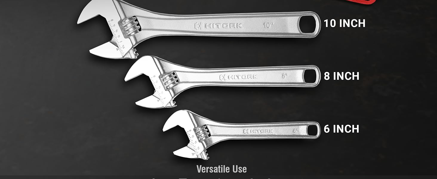 Adjustable Wrench Size 6 Inch 8 inch & 10 Inch