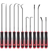 Tnuynoy 12 PCS Hook and Pick Tool Set with Non-Slip Grip, Pick Set Mechanic, Long and Short Autom...