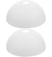 Kichvoe Mushroom Lamp Shade 2pcs Globe Dome Replacement Plastic Bowl Lampshade Light Fixture Cove...