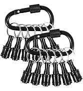 12Pcs 1/4inch Hex Shaft Screwdriver Bit Holder Portable Extension Bar Keychain Screw Adapter Alum...