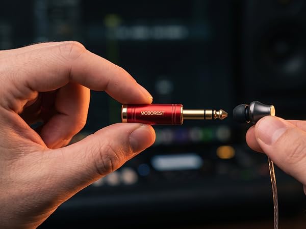 3.5mm to 1/4'' Stereo Audio Adapter, 3.5mm to 1/4'' (6.35mm) Headphone Adapter