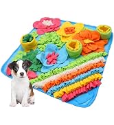 JXTZ Snuffle Mat for Dogs, Interactive Snuffle Mat, 15.4 x15.4 inches for Small & Medium Pets, Pe...