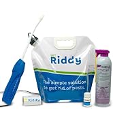 Riddy Pest Pro Kit, Effective Against 100+ Bugs, includes Rechargeable Sprayer, Traps, Gloves & T...