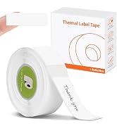 Rongta R5 Label Maker Tape, 14x40mm (0.55"x1.57"), Standard Laminated Thermal Label Tape Replacem...