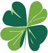 St. Patrick's Day Decoration Decals, Shamrock Border Window Clings, 4 Leaf Clover Stickers, Large...