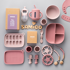 samigo pink rose straw cups along with other items