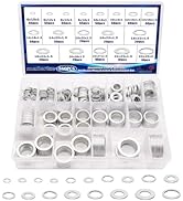 maierke 580PCS Crush Washer Oil Drain Plug,18 Sizes Aluminum Oil Drain Plug Gasket Assortment,Aut...